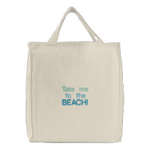 ¡A LA PLAYA! bolso del totalizador/de la playa Bolsa De Lienzo