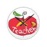 A más el regalo de la manzana del profesor reloj de pared