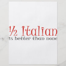 A medias italiano es mejor que ninguno tarjeta publicitaria