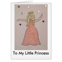 A mi pequeña princesa tarjetón
