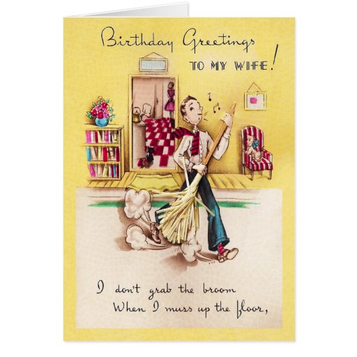 mi tarjeta de cumpleaños de la esposa de Zazzle.es