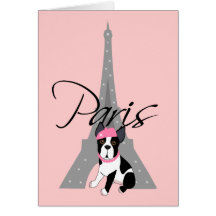 À pequeno París del Le chien Tarjetas