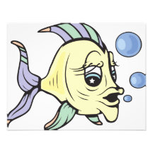 ¡A pescado!  ¡Personalizable! Invitaciones Personales