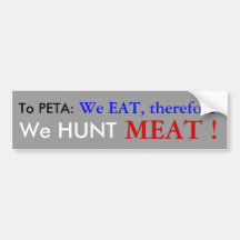 A PETA: ETIQUETA DE PARACHOQUE