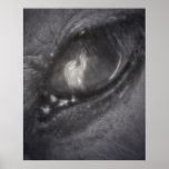 A través de la impresión de la lona del ojo poster