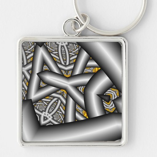 A través de las estrellas 11 - fractal llavero personalizado