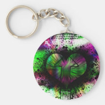 A través del corazón 3 llaveros personalizados