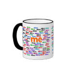A un grupo de idiotas me rodeo totalmente taza de café