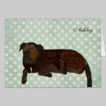 Abadía Notecard personalizado Polkadot tarjetas