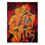 Abarcamiento de muerte en Halloween Postal