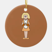 Abastecedor con la sopa caliente ornamento para arbol de navidad