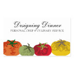 Abastecimiento colorido decorativo del cocinero de plantillas de tarjetas de visita