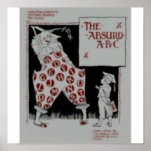 ABC absurdo de Gualterio crane Poster
