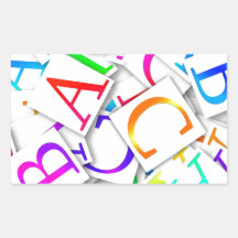 ABCs colorido Pegatinas