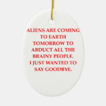 abducción extranjera adorno de navidad