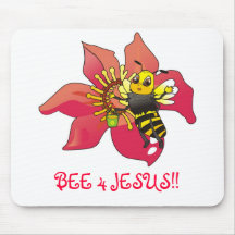 ¡ABEJA 4 JESÚS!! … Cojines de ratón religiosos Tapetes De Ratones