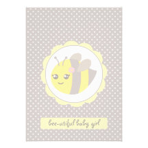 Abeja amarilla y gris del bebé comunicado personal  