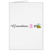 Abeja de la abuela 2 felicitación