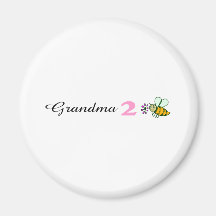 Abeja de la abuela 2 imán de frigorifico
