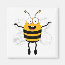 Abeja del dibujo animado iman para frigorífico