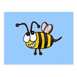 Abeja-Dios tonto me ama apenas porque Tarjetas Postales