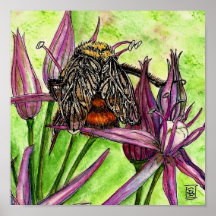 Abeja en descanso posters
