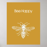 Abeja feliz impresiones