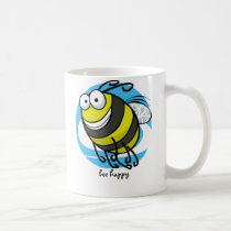 Abeja feliz tazas