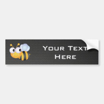 Abeja linda; Liso Etiqueta De Parachoque