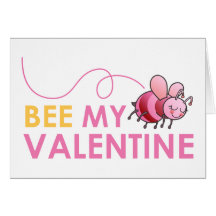 Abeja mi tarjeta del día de San Valentín