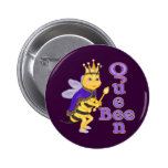 Abeja reina divertida pins