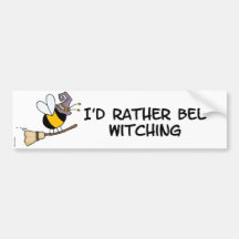 abeja witching pegatina de parachoque