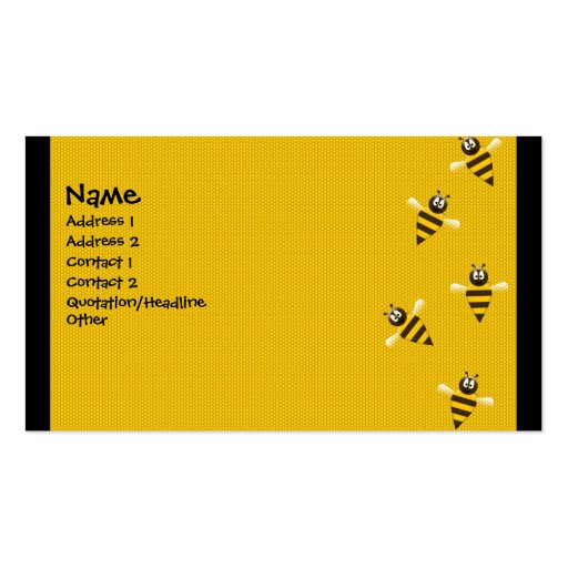Abejas de Bizzy Tarjetas De Visita