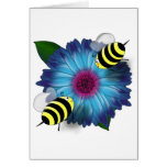 Abejas de la miel del dibujo animado que se encuen tarjetas
