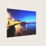 Aberystwyth en la noche impresiones de lienzo