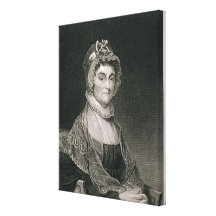 Abigail Adams, grabado por G.F. Storm (fl.c.1834) Lienzo Envuelto Para Galerías
