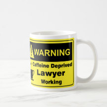 Abogado amonestador del cafeína taza