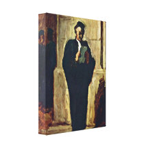 Abogado de Honore Daumier - de Lesender Lona Estirada Galerias