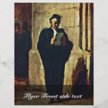 Abogado de Lesender de Daumier Honoré Flyer A Todo Color
