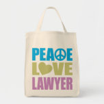 Abogado del amor de la paz bolsas