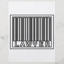 Abogado del código de barras tarjetas publicitarias