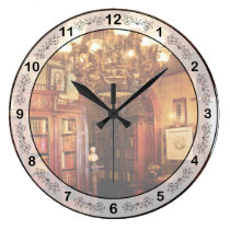 Abogado - en la biblioteca reloj de pared
