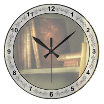 Abogado - en la biblioteca reloj de pared