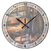 Abogado - un día duro en el trabajo reloj de pared