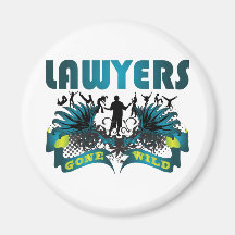 Abogados idos salvajes imán de nevera
