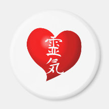 Abra el corazón Reiki Imán De Frigorifico