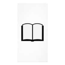 Abra el icono del libro tarjeta personal