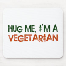 Abráceme que soy un vegetariano alfombrilla de ratones