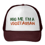 Abráceme que soy un vegetariano gorras