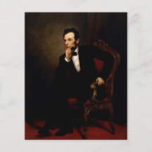 Abraham Lincoln Tarjeta Publicitaria
